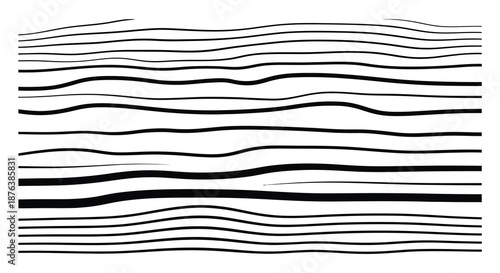 a black and white image featuring wavy lines in a distinctive silhouette high quality professional detailed