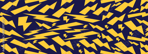 thunder bolt pattern vector design