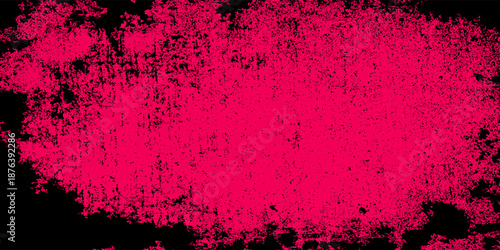 Pink and black abstract grunge background. Splash grunge stroke trendy texture. Vector illustration
