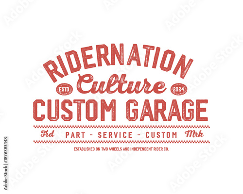 Motorcycle racing badges club emblems tshirt design Retro Racing Typography Graphics