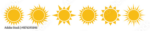 sun collection vector icon