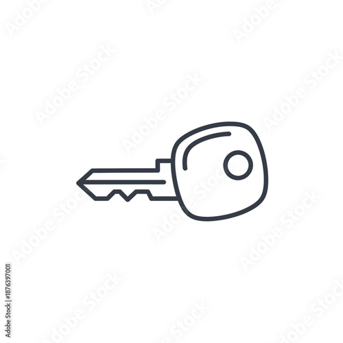 Modern Car Key with Remote Control for Vehicle Access and Security