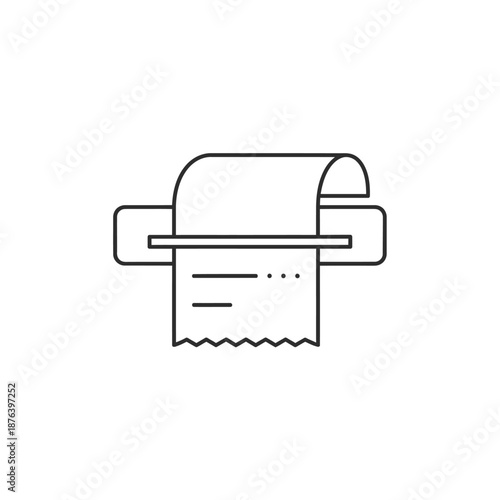 Modern Office Printer Printing Document in Bright Workspace