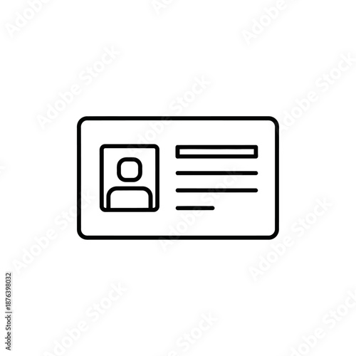 Professional ID Card with Personal Information and Photo for Official Identification