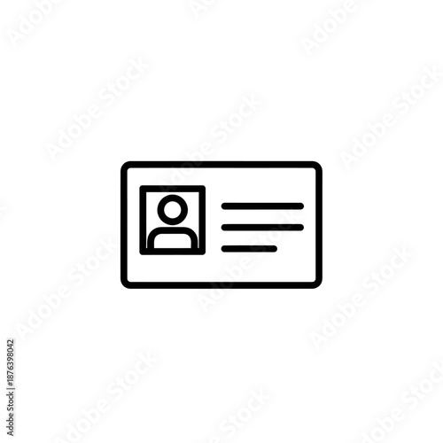 Professional Identification Card or ID Badge for Secure Access and Verification