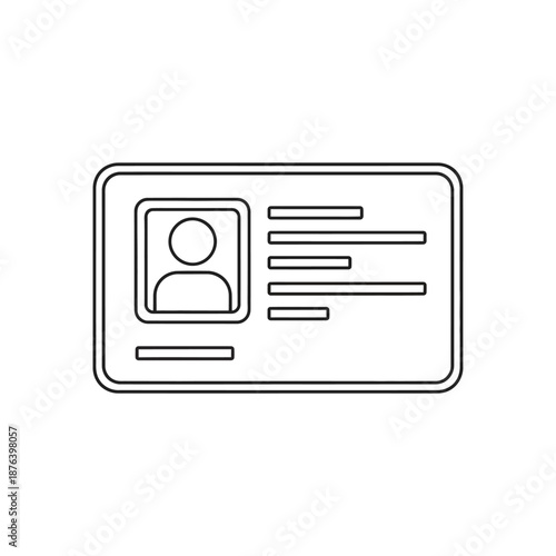 Professional Identification Card with Contact Information and Photo for Verified Credentials