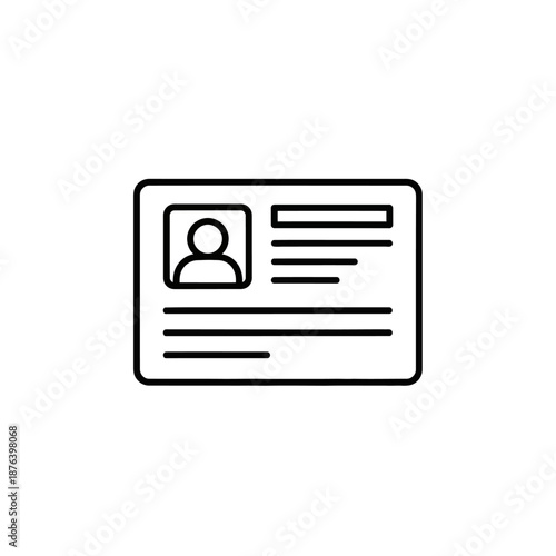 Professional Identification Card with Personal Information and Photo