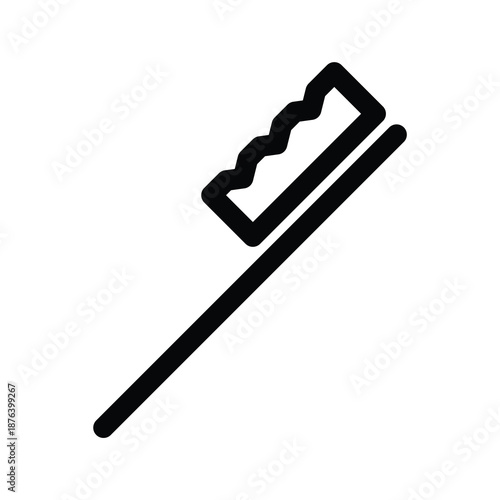 MInimalist toothbrush icon