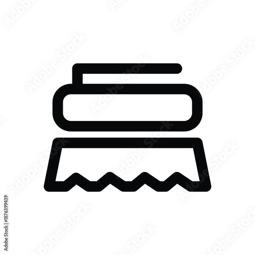Scrubing brush icon for cleaning service