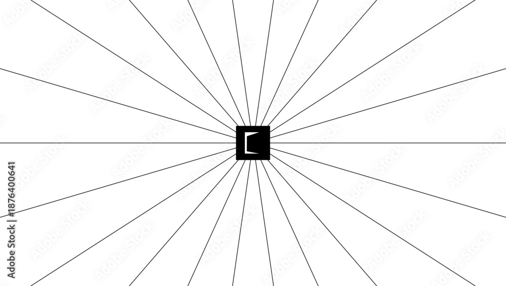 Obraz premium Room perspective grid background 3d Vector illustration