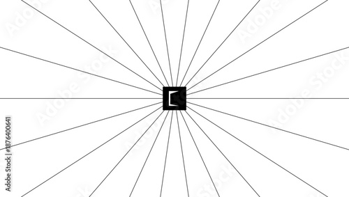 Room perspective grid background 3d Vector illustration