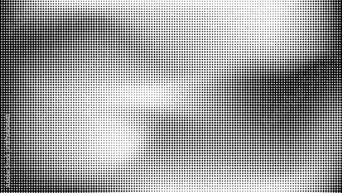 Halftone dots black and white background for comic book design