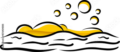 Translucent Bubbles Drifting Over Misty Coastal Horizon