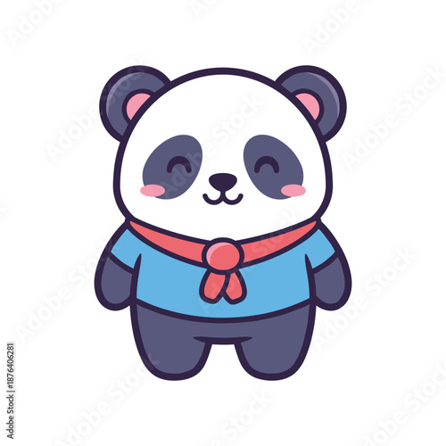 Adorable Cartoon Panda Bear Illustration