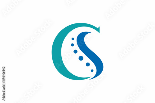 Letter CS Spine Logo 