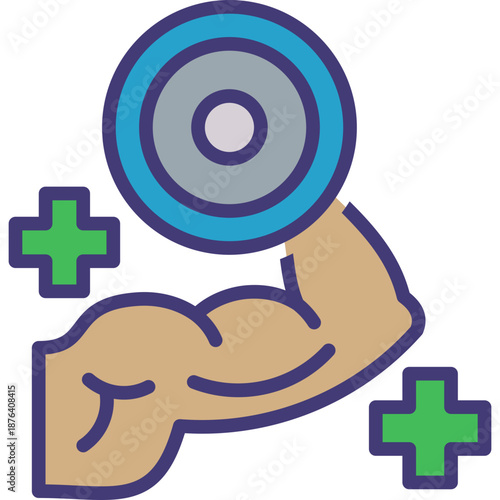 Muscle Recovery outlinecolor icon
