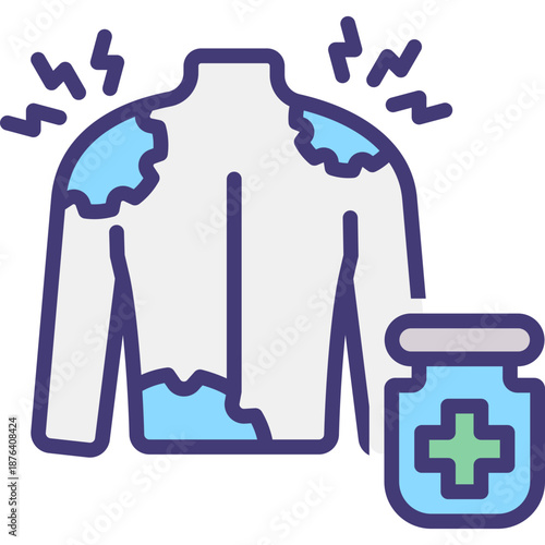 Body Lotion outlinecolor icon