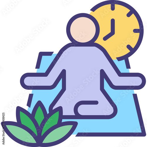 Sun Relax outlinecolor icon