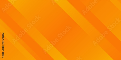 Abstract modern bright orange gradient background. Trendy simple diagonal dynamic geometric stripes vector design with shine lines and shadow.