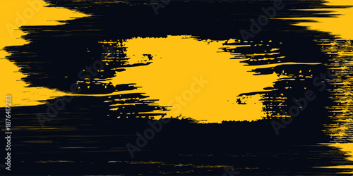 Modern and phenomenal black and yellow grunge abstract background. eps 10