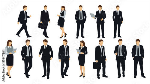 People icon set for public space and urban design diagrams. Stylized vibrant textured silhouettes representing social interaction, families, friends, and crowds.