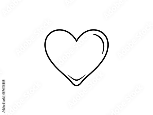 A simple hand drawn heart