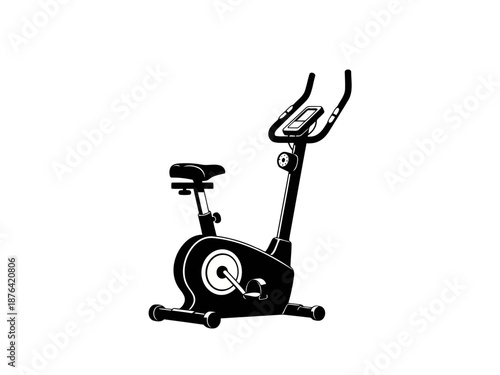 Stationary exercise bike for indoor cycling fitness and workout