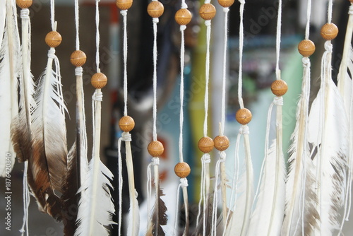white and silver beads