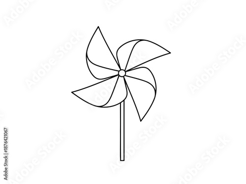 Simple pinwheel illustration