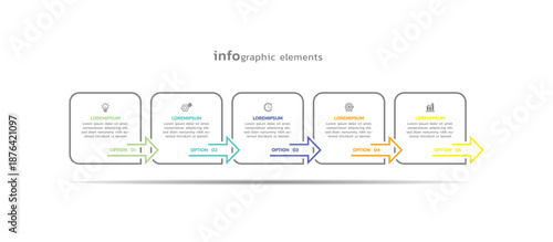 Presentation business abstract background infographic template colorful