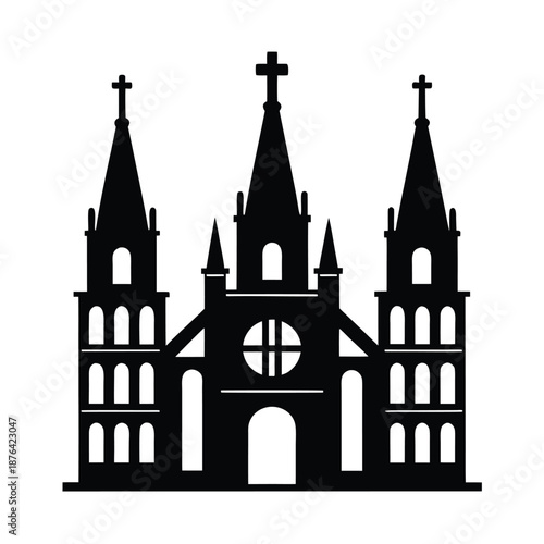 Saint Joseph Cathedral Outline Icon