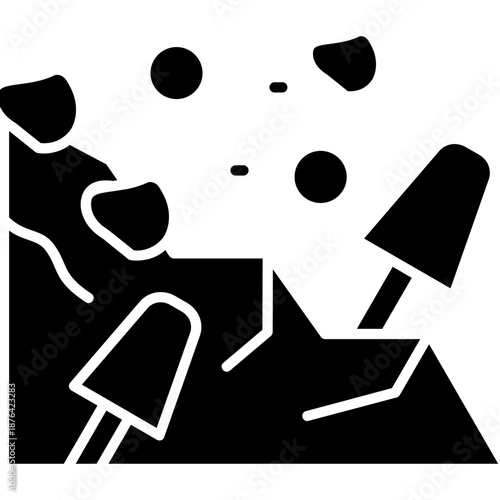 Avalanche Icon Vector Element