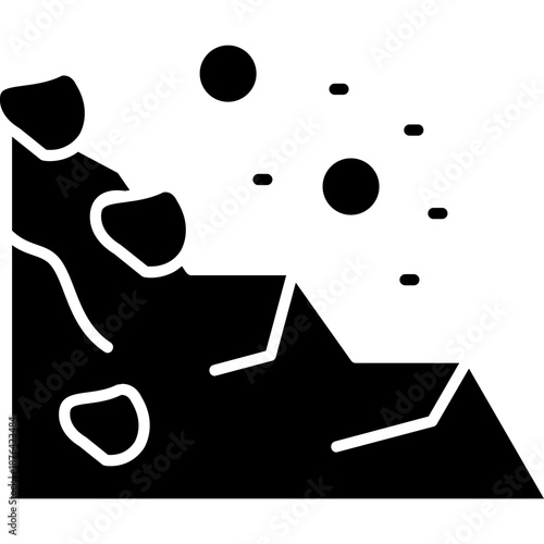 Landslide Icon Vector Element