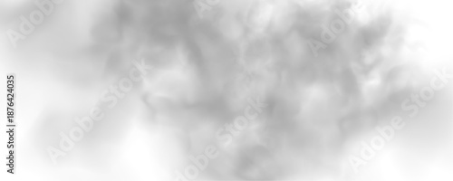 Dense white smoke clouds on a white background. Includes fog, mist, and atmospheric steam effects. High-resolution cutout smoke and cloud PNG vector illustration.