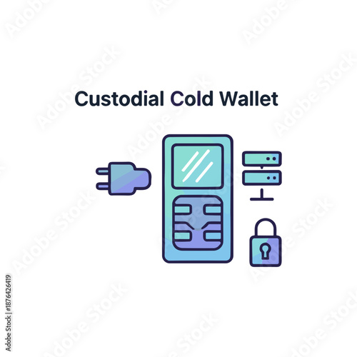 Secure digital asset management with custodial cold wallet system