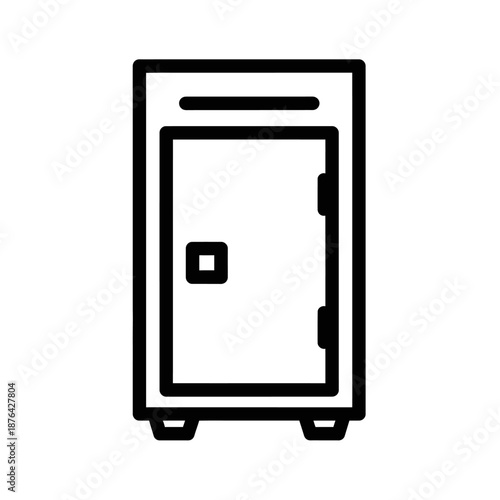 Secure Digital Safe Lock Icon for Safe Storage and Protection