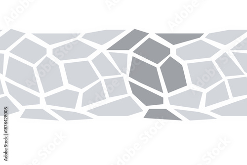 Natural stone seamless pattern. Pedestrian walkway. Paved yard. Sandstone garden textured design. Vector.
