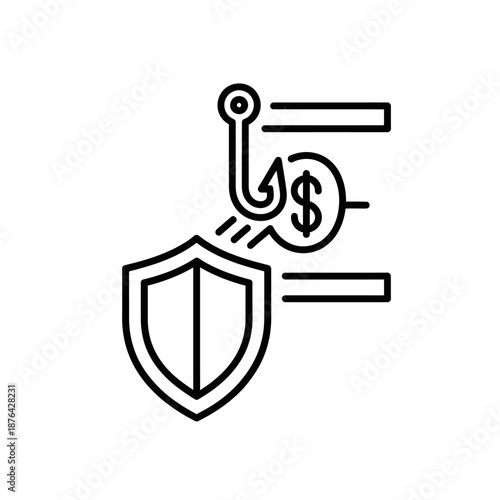 Secure Financial Investment and Digital Security Concept Illustration