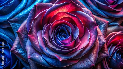 dark rose cobalt blue grainy abstract background