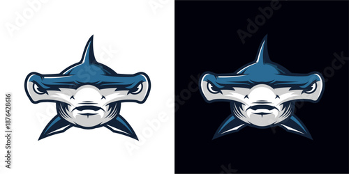 Dynamic Shark Illustration, Digital Art, Graphic Design, Creative Environment, Bold Concept