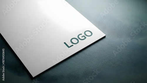 Modern business logo design on white card