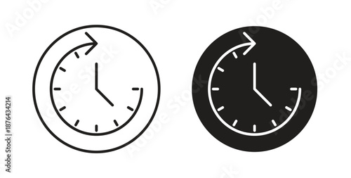 12 Hours clock icon