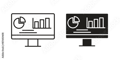 Admin Dashboard icons. Vector linear icon isolated on white background.