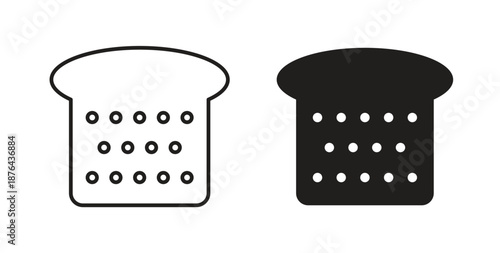 Bread slices icon