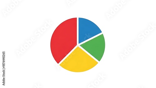 Free Download Colorful Pie Chart Graphic Representing Data and Statistics. - GFXLoad