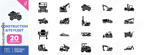 Construction Site Fleet Icons