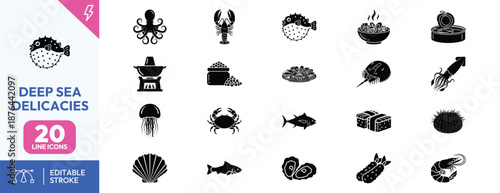Deep Sea Delicacies Icon Set