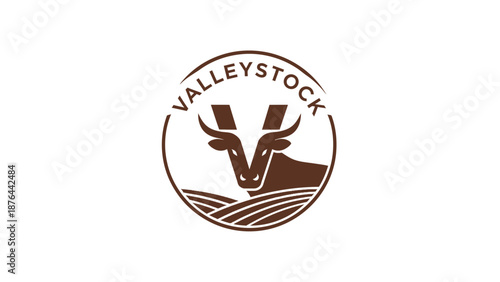 Deer Head Logo Design Illustration.