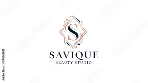 Savique Beauty Studio Luxury Logo Design.