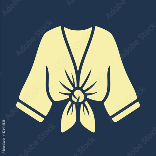 Martial arts uniform with belt tied